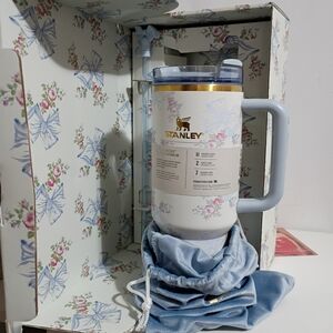 Stanley x LoveShackFancy Holiday Blue Quencher® H2.0 FlowState™ Tumbler, 40 oz.